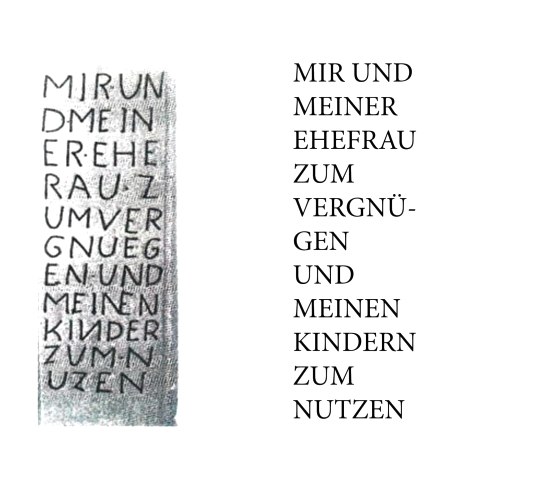 Franzosenstein Inschrift 2. Seite, © VG Mendig Franzosenstein Inschrift 2. Seite, © VG Mendig