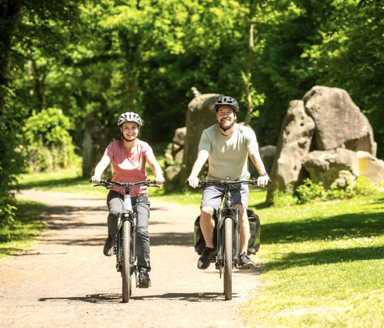 Der Vulkanpark-Radweg führt durch den Nettepark mit Skulpturen, © Eifel Tourismus GmbH, Dominik Ketz Der Vulkanpark-Radweg führt durch den Nettepark mit Skulpturen, © Eifel Tourismus GmbH, Dominik Ketz