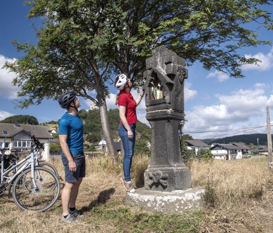 Wegkreuz bei Hain, © Kappest/Vulkanregion Laacher See Wegkreuz bei Hain, © Kappest/Vulkanregion Laacher See