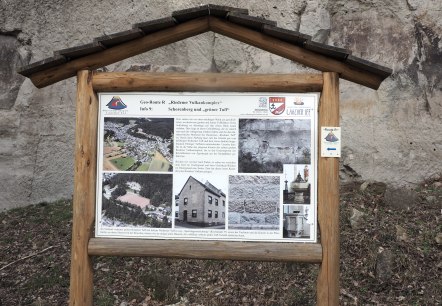 Information board - Geopfad Rieden, © VG Mendig/Neideck Information board - Geopfad Rieden, © VG Mendig/Neideck