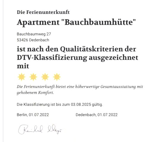 Urkunde Bauchbaumhütte Urkunde Bauchbaumhütte