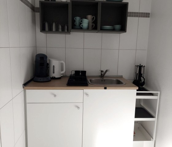 Küchenzeile, in der kleinen Ferienwohung Küchenzeile, in der kleinen Ferienwohung