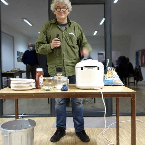 Matthias Schamp im Kustpavillon, © Matthias Schamp
