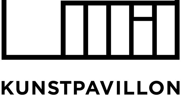 Ein einfaches und modernes Logo des Kunstpavillons Burgbrohl. Es zeigt klare Linien und eine strukturierte Anordnung der Elemente.