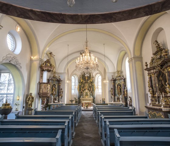 Barockkirche Saffig Innenraum, © Kappest/Vulkanregion Laacher See