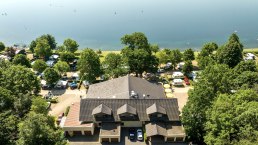 Luftblid Blockhaus und Laacher See, &copy; Eifel Tourismus GmbH, Dominik Ketz