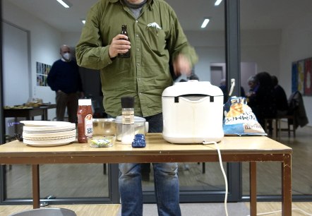 Matthias Schamp im Kustpavillon, © Matthias Schamp