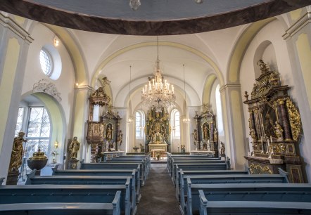 Barockkirche Saffig Innenraum, © Kappest/Vulkanregion Laacher See