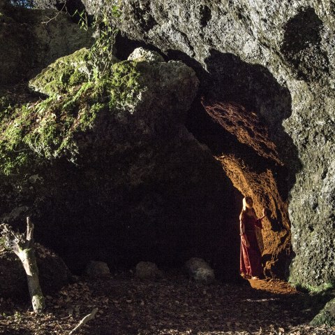 Cache Laachus an der Genovevah&ouml;hle, &copy; Kappest/Vulkanregion Laacher See