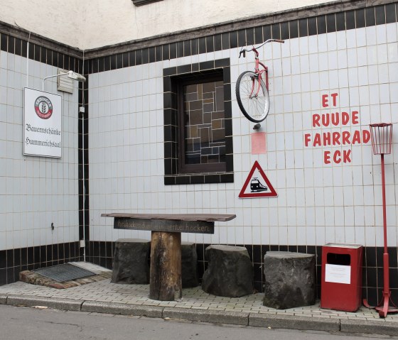Bauernschänke Fahrradeck (taverne paysanne), © VG Pellenz/Chagas da Silva