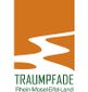 Logo van de droomroutes Rijn-Moezel-Eifel-Land met gestileerd pad.