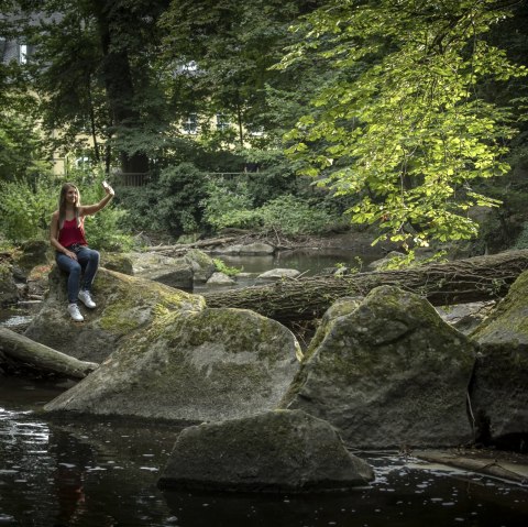 Selfie dans le Rauscherpark, &copy; Kappest/VG Pellenz