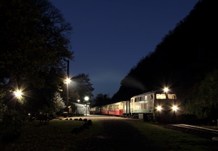 Mit der Mondscheinfahrt kehrt am 9. August ein Klassiker in den Fahrplan der Brohltalbahn zurück, © Maxim Roßdeutscher