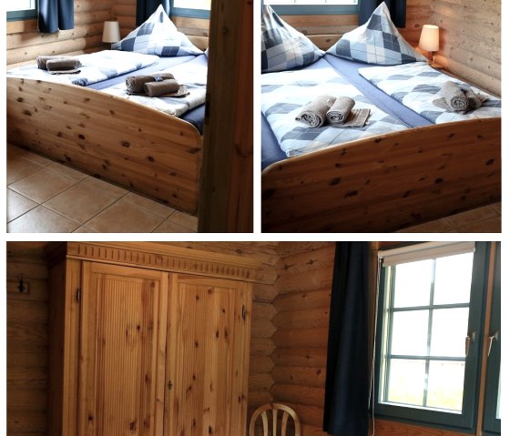 Schlafzimmer, &copy; Blockhaus am Waldsee Rieden