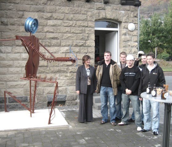 Vor dem Atelier, &copy; Christel Lenzgen