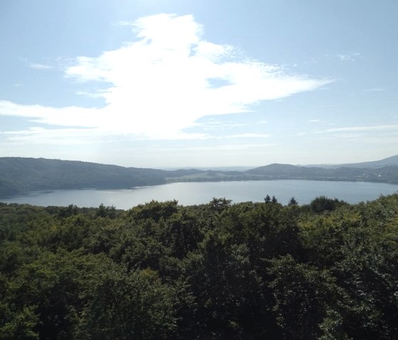 Blick vom Lydiaturm auf den Lacher See, &copy; Herbert Birnberg
