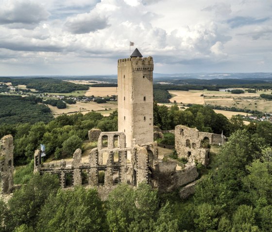 Vue sur le château d'Olbrück, © Rheinland-Pfalz Tourismus GmbH, D. Ketz