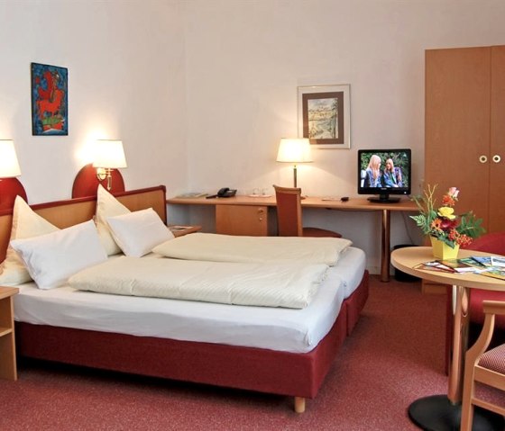 Chambre double avec TV à écran plat, © A. Rüber