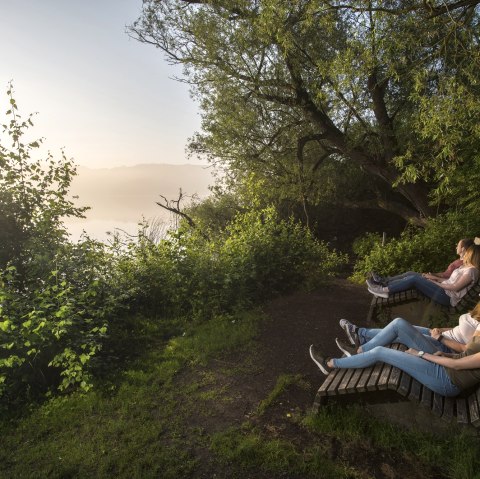 Dream lounger at the boat rental Laacher See, &copy; Vulkanregion Laacher See/Kappest