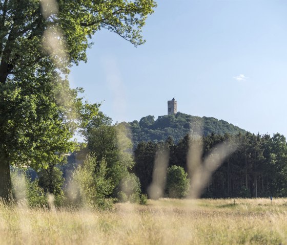Le château d'Olbrück vu de loin, © Kappest/Vulkanregion Laacher See