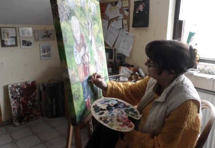 K&uuml;nstlerin, &copy; Christel Lenzgen