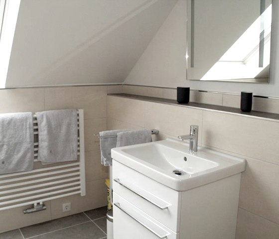Badkamer met panoramisch uitzicht