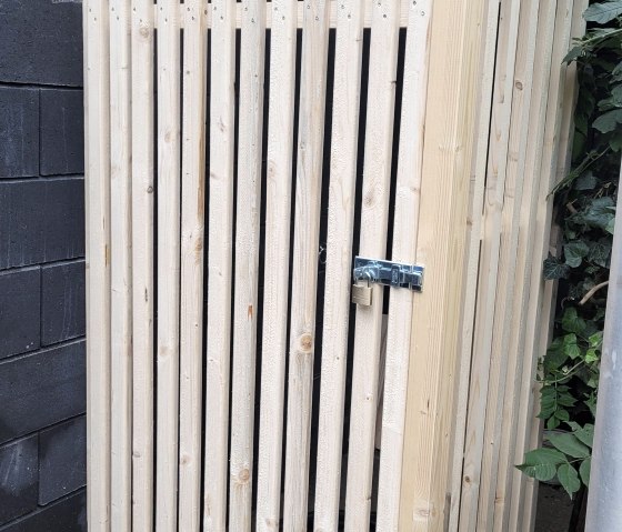 Fahrradh&auml;uschen mit Stromstation f&uuml;r E-Bikes