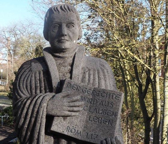 Evangelische Kirche Mendig, Statue, &copy; VG Mendig