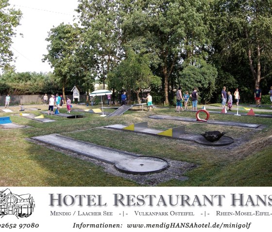 Minigolfplatz mit 18 Bahnen direkt am Hotel, © A. Rüber