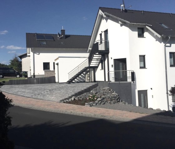 Zijaanzicht van het huis